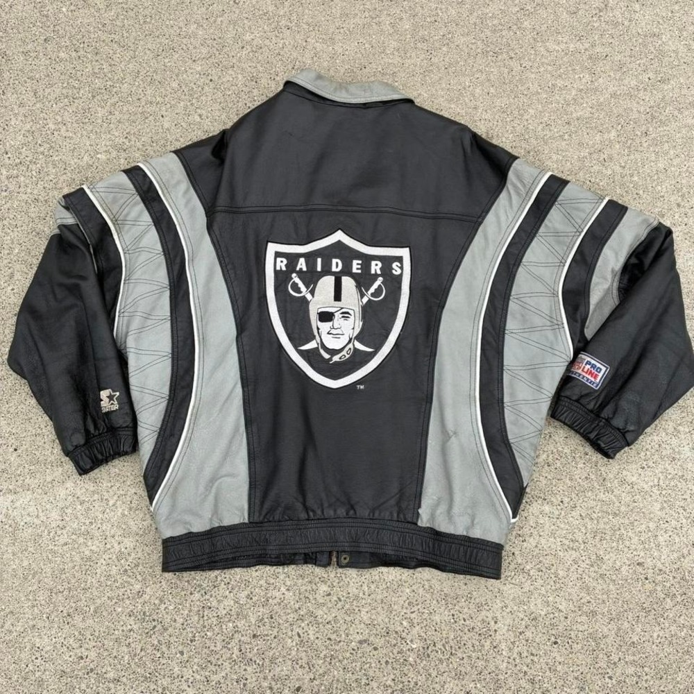 Absolute GRAIL RAIDERS STARTER JACKET vintage multicolored genuine big‎